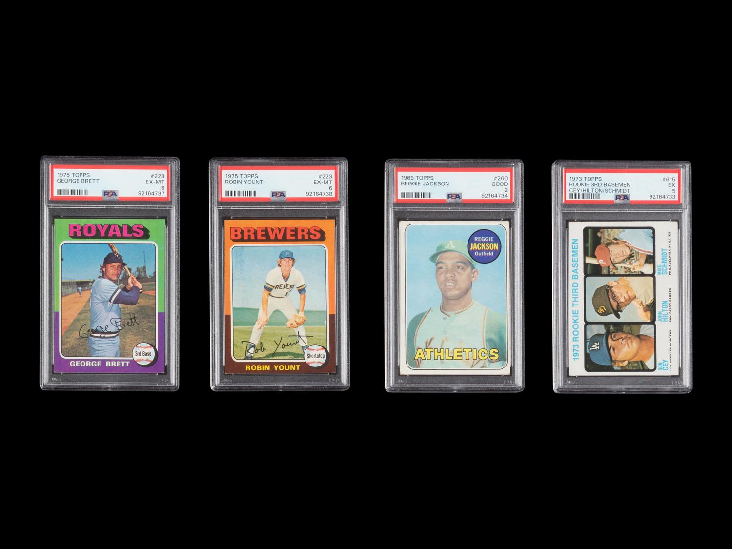 A Group of 1960s-70s Hall of Fame PSA Graded Rookie Baseball Cards