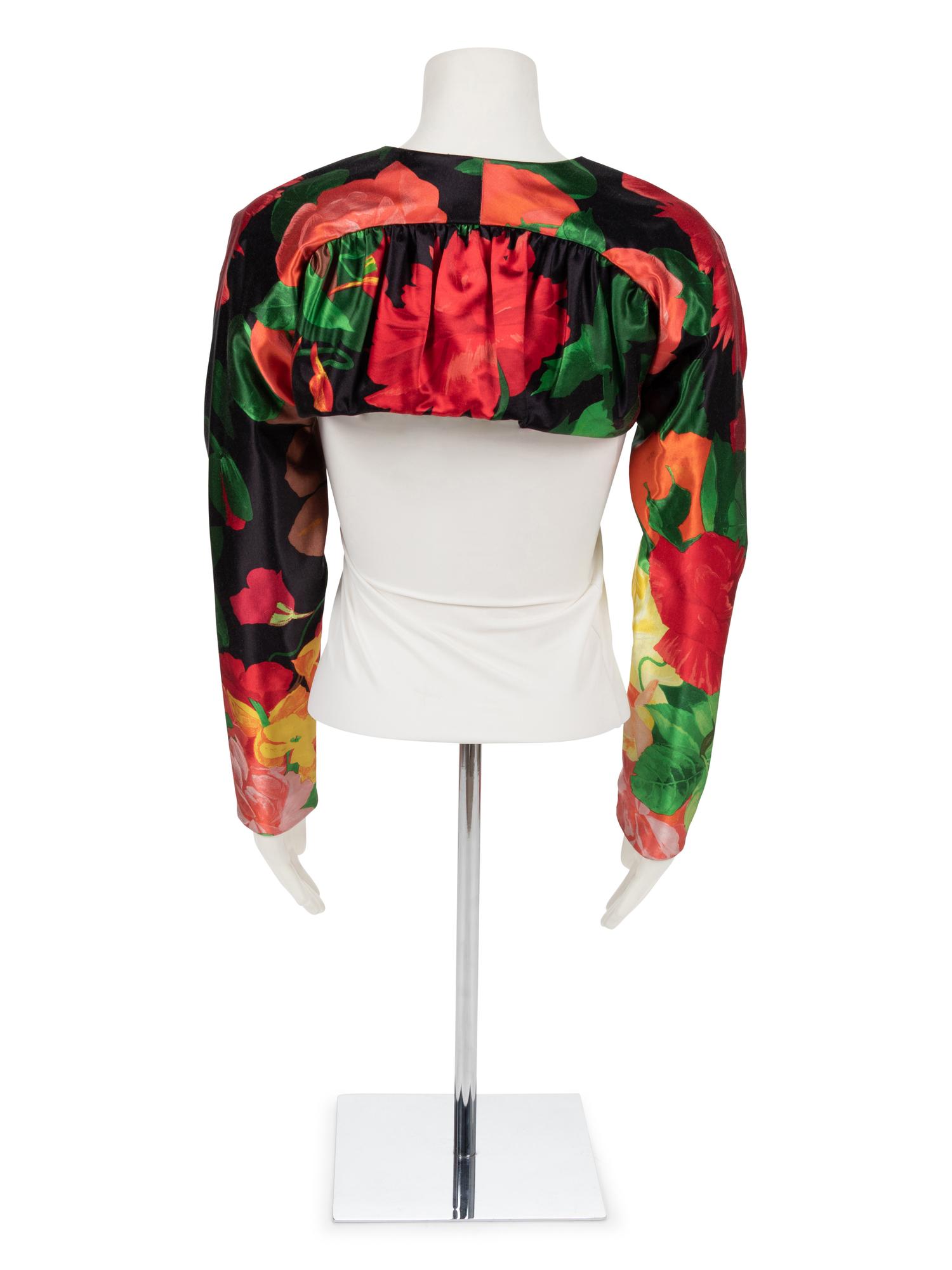 Geoffrey Beene Floral Print Bolero, Spring 1990