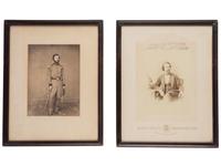 [CIVIL WAR]. 2 photographs of Union officer and government official Charles M. Hamilton.