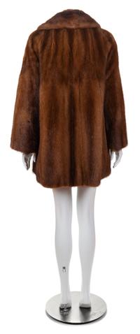 A Brown Mink Coat, No size.