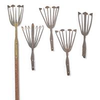A Group of Eel Fishing Forks