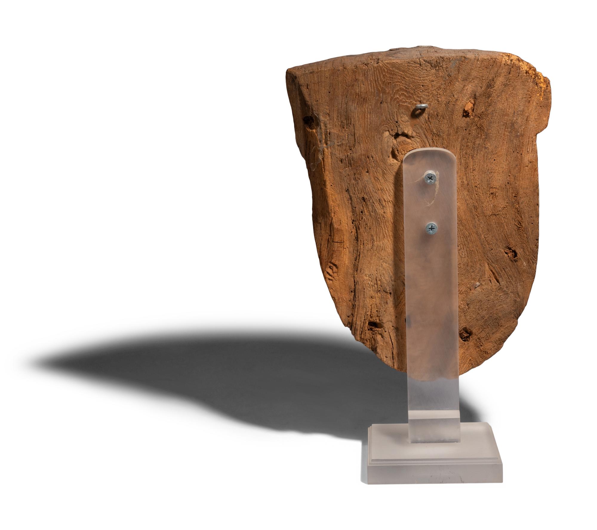 An Egyptian Painted Wood Mummy Mask