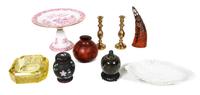 A Collection of Decorative Table Articles Height of first 6 1/8 inches