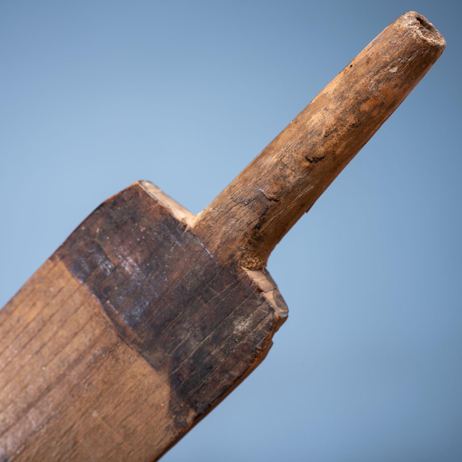 Western Great Lakes Figural Pipe Stem, with Catlinite Bowl