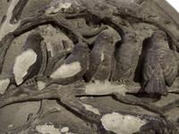 A Carved Stone Panel from the E.W. Blatchford Residence 29" W x 4.5" D x 45" H — United States, Circa 1875