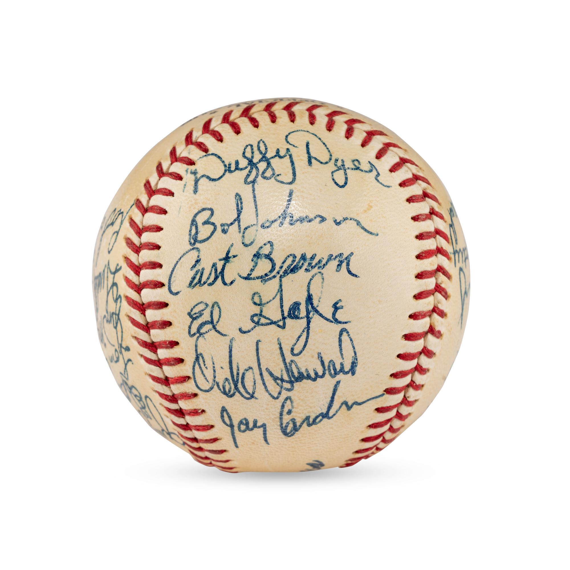 A 1967 Williamsport Mets Team Signed Autograph Baseball