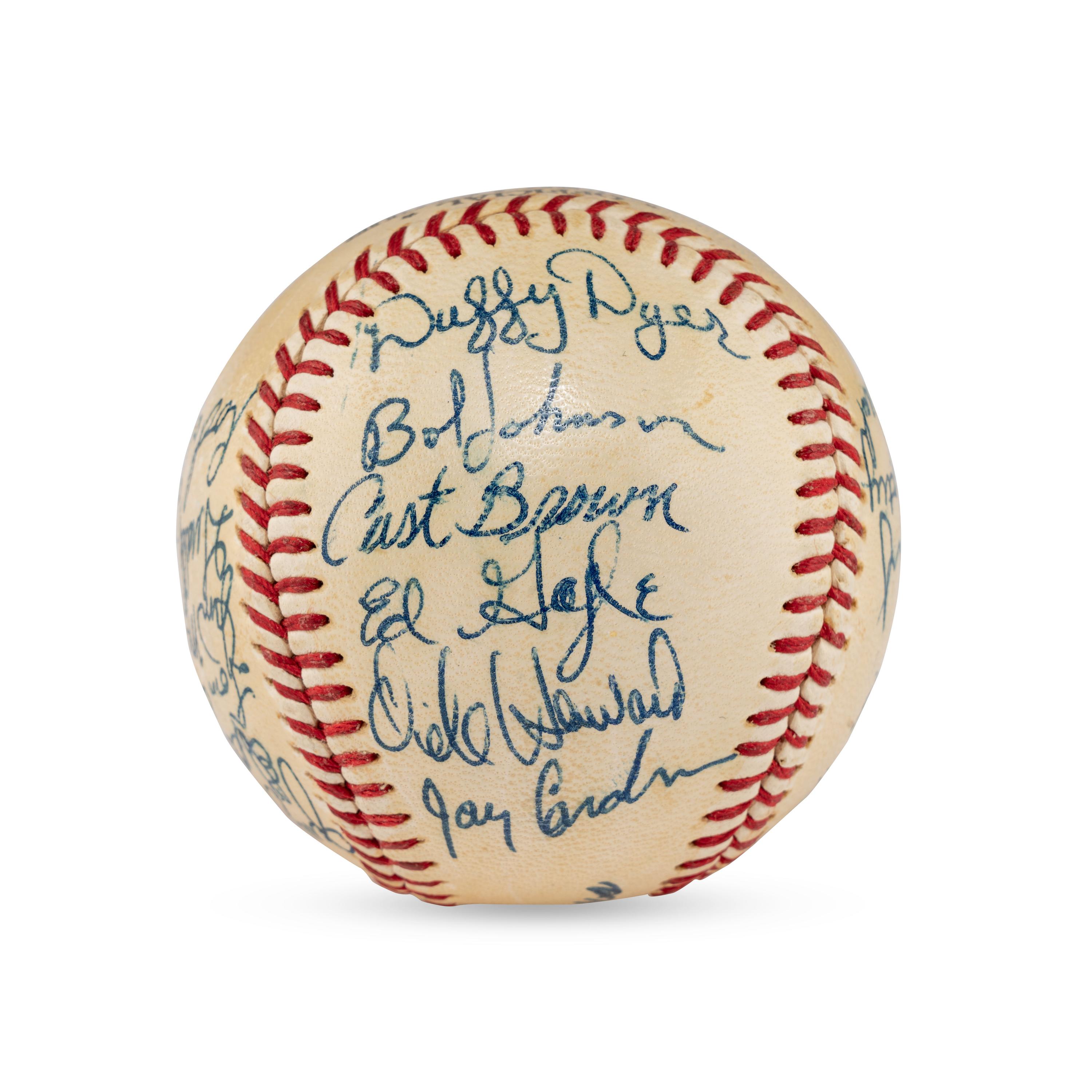A 1967 Williamsport Mets Team Signed Autograph Baseball