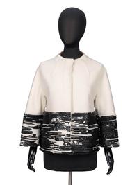 Ralph Rucci, Leather-Embellished Cashmere Jacket