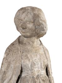 A French Limestone Figure of the Foolish Virgin