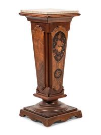 An Italian Marquetry Pedestal