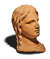 An Etruscan-Style Terracotta Head