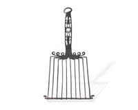 A Wrought Iron Gridiron and Kitchen Wall Rack, French or Flemish, 18th and Early 19th Century