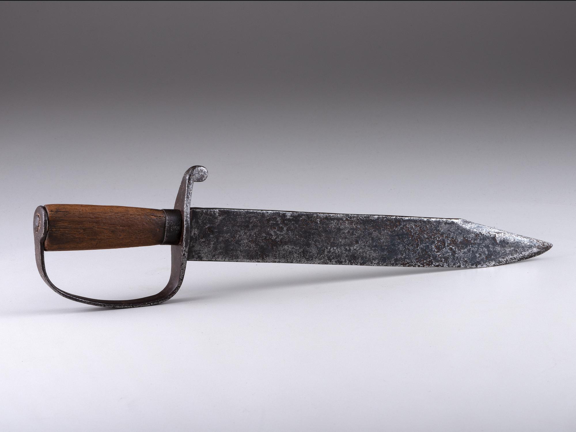 [CIVIL WAR]. Confederate D-hilt Bowie knife.