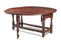 A William and Mary Style Oak Gate-Leg Table