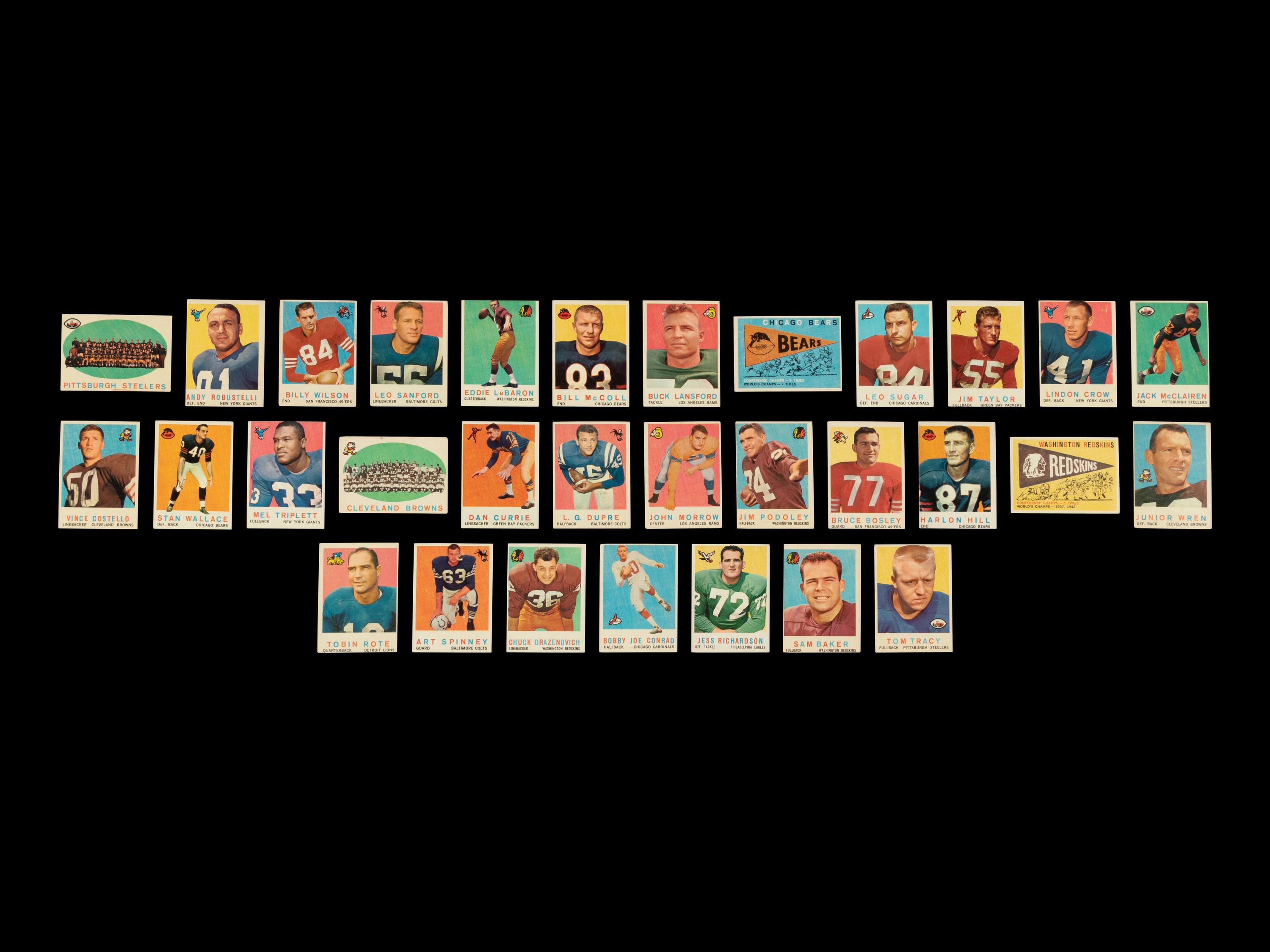 A Near Set of 1959 Topps Football Cards (175/176)