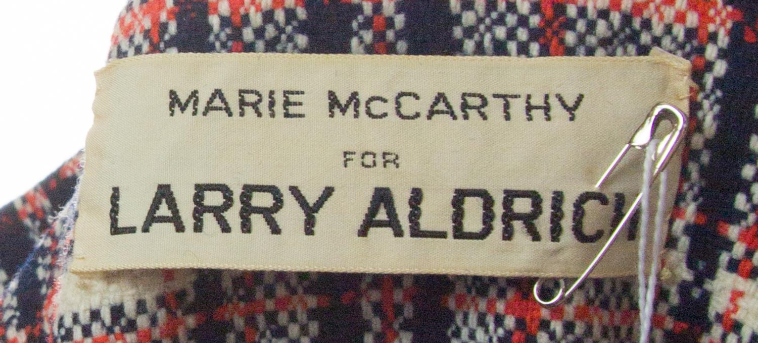A Larry Aldridge Plaid Coat Dress,