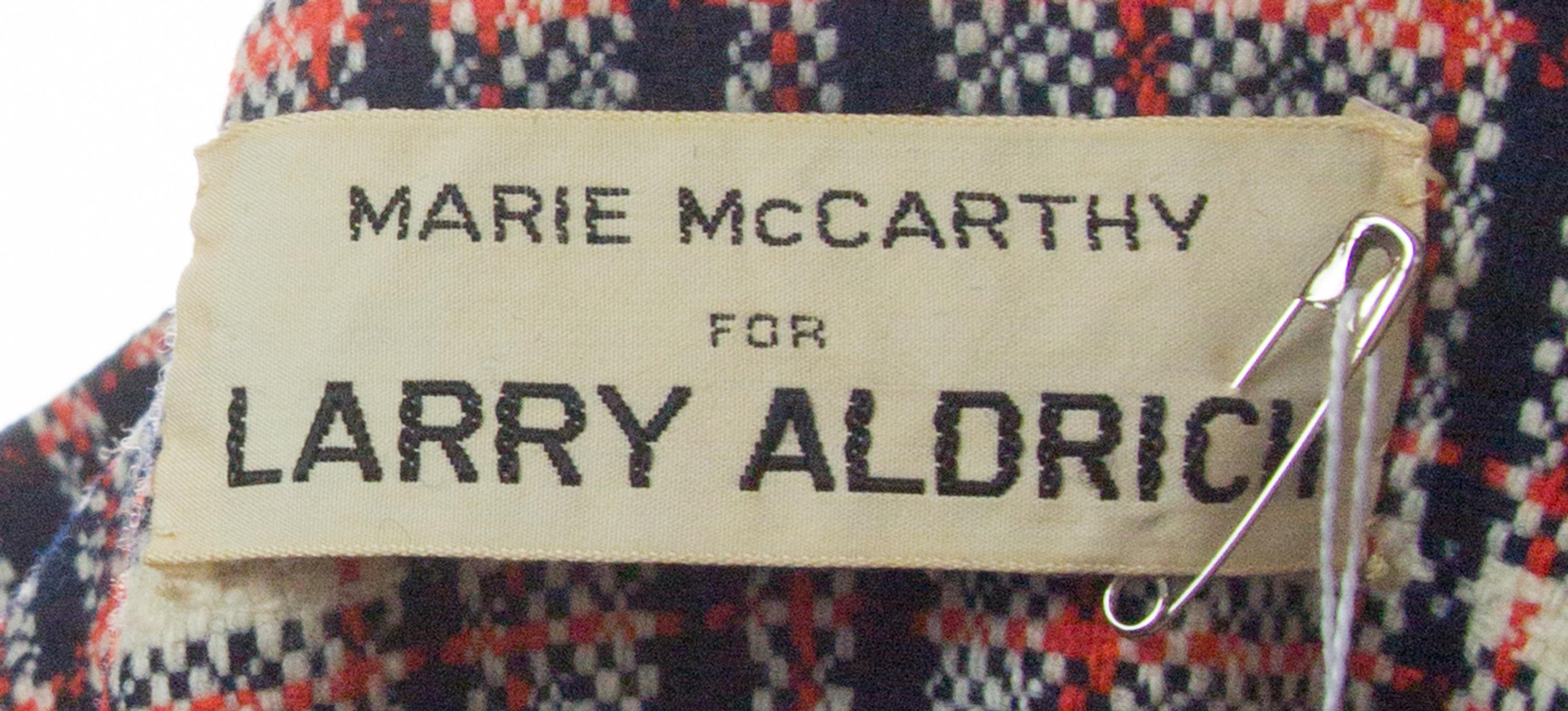 A Larry Aldridge Plaid Coat Dress,