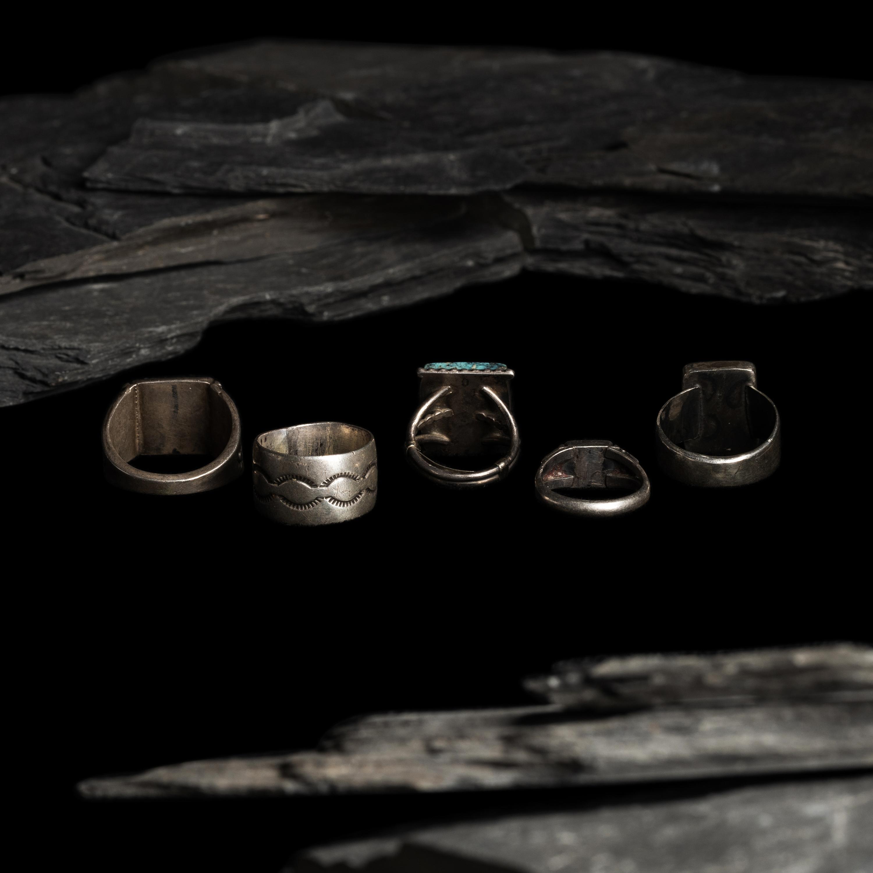 Navajo Silver and Turquoise Rings