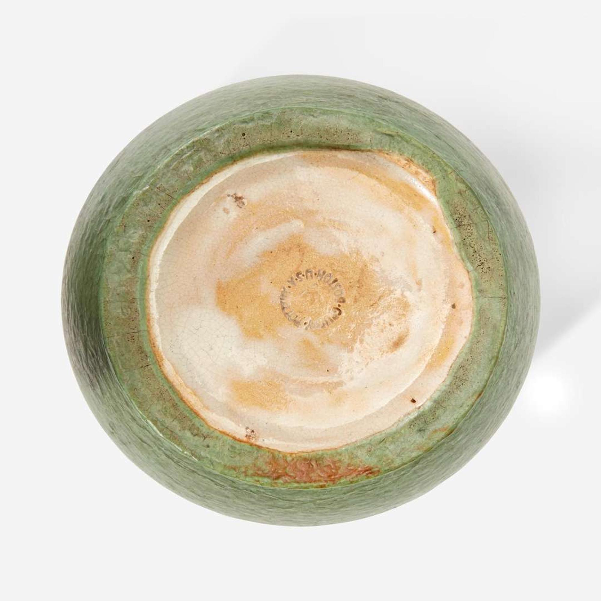 Grueby Faience Company Group of Four Pottery Articles, Boston, Massachusetts, circa 1905
