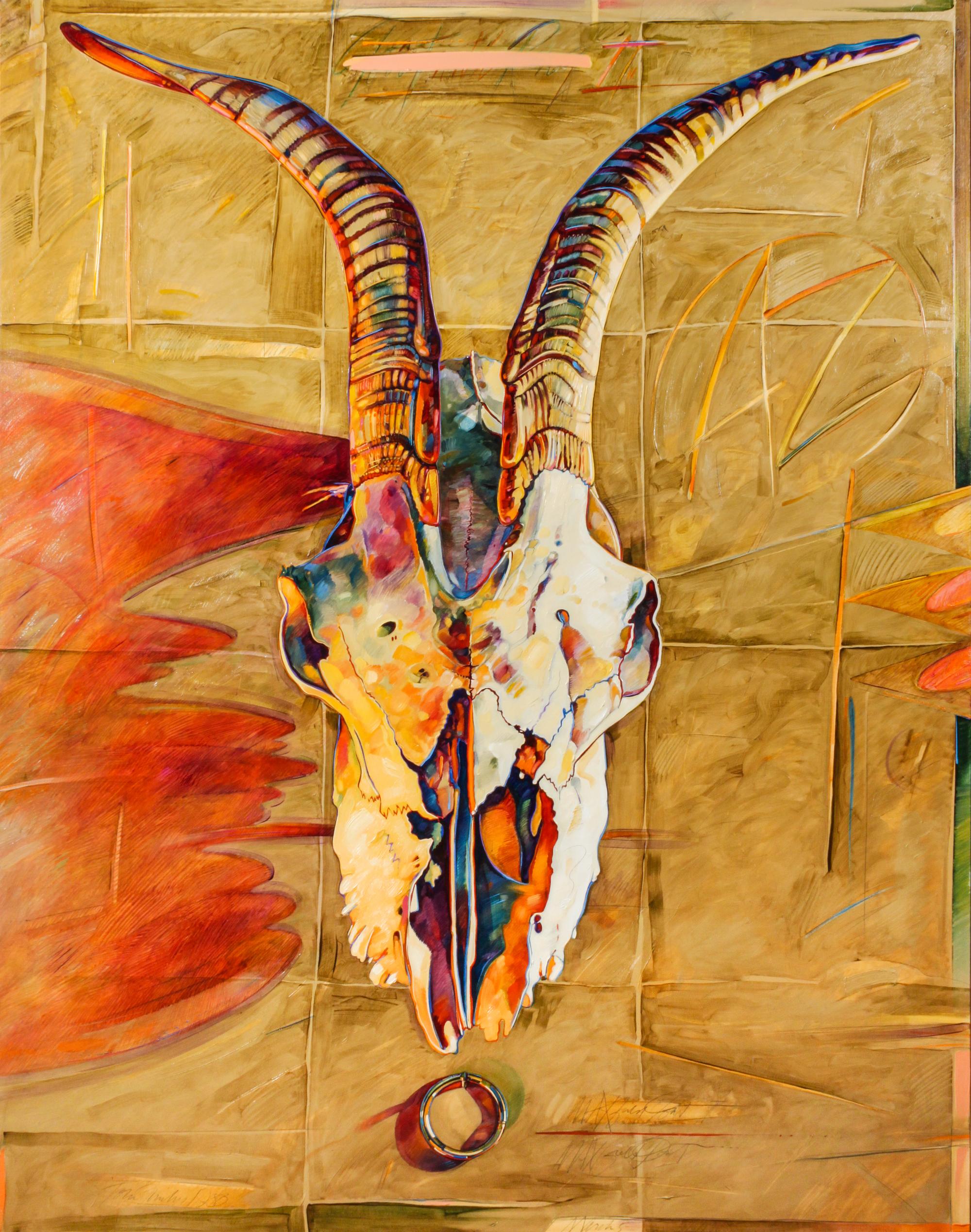 John Fincher, (American, b. 1941), Goat with Ring II, 1980