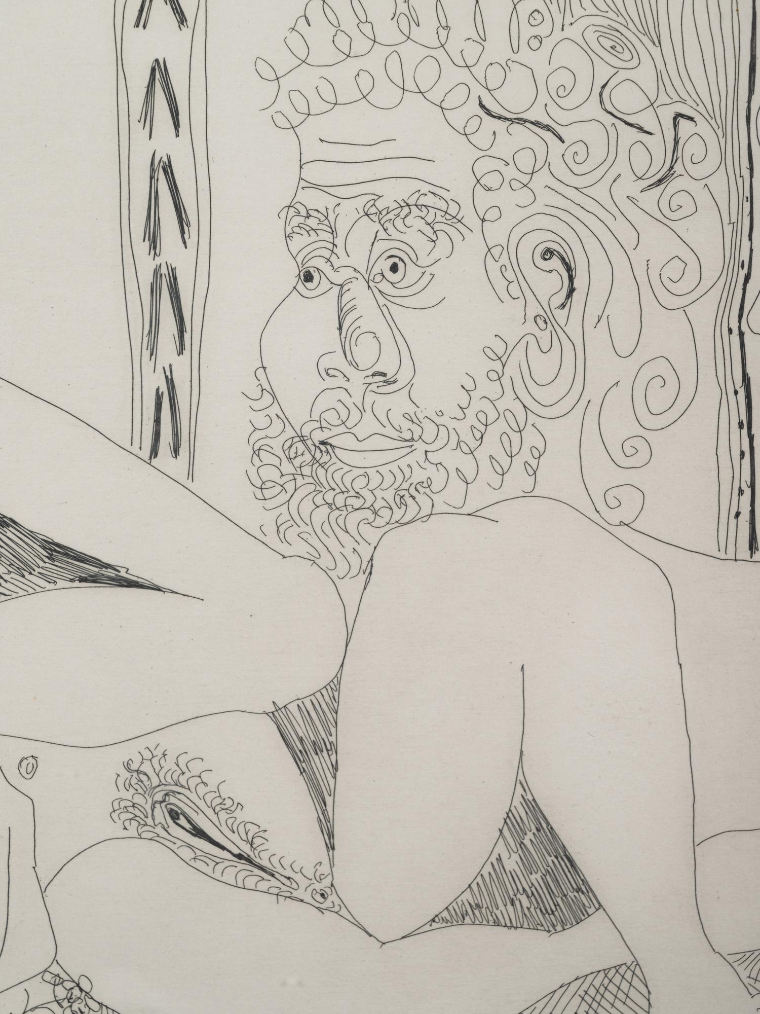Femme aux Fleurs et portrait de Barbu, avec Degas de Profil (from Séries 156 )