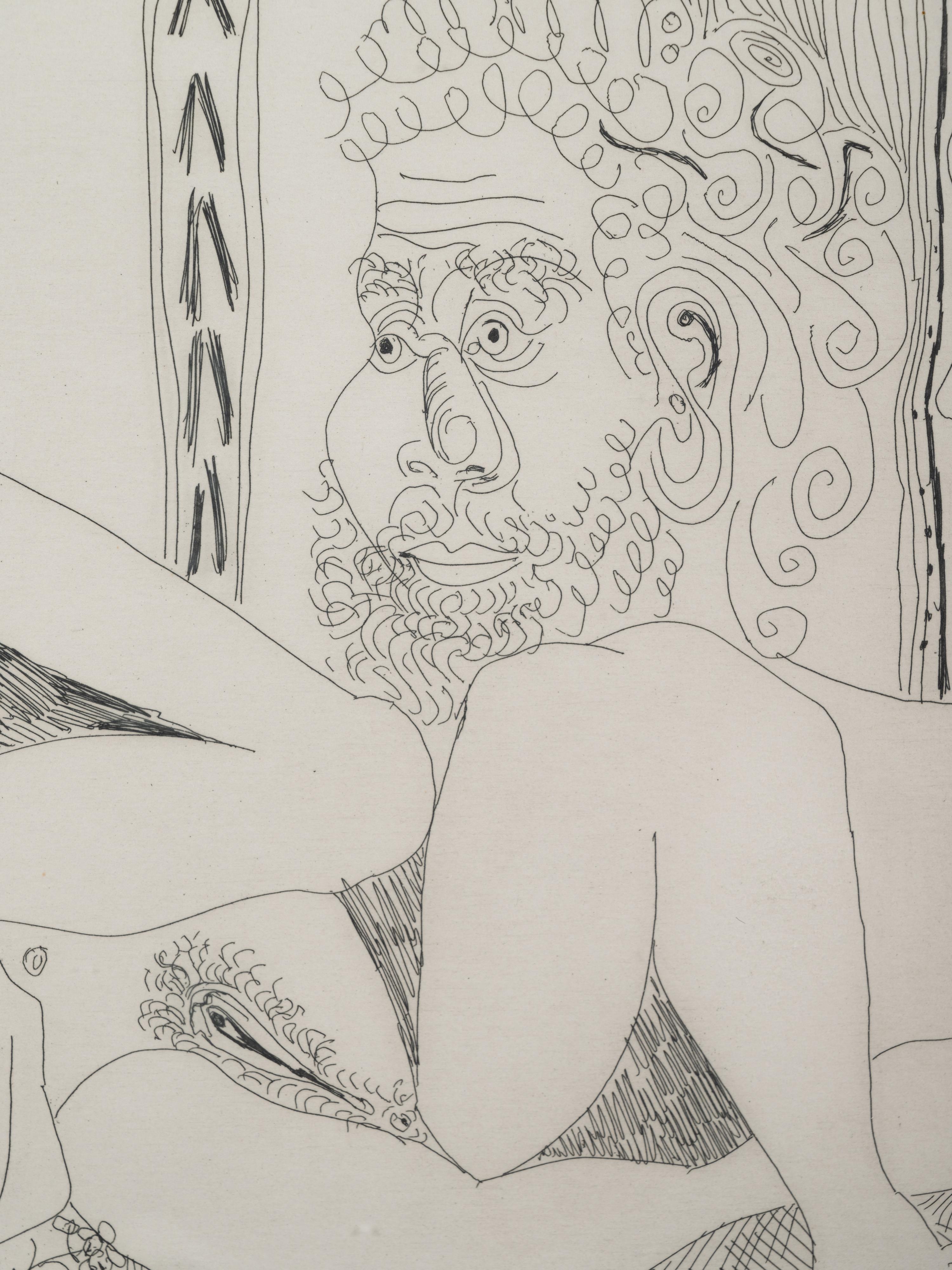 Femme aux Fleurs et portrait de Barbu, avec Degas de Profil (from Séries 156 )