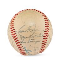 A 1949 Boston Red Sox Team Signed Autograph Baseball