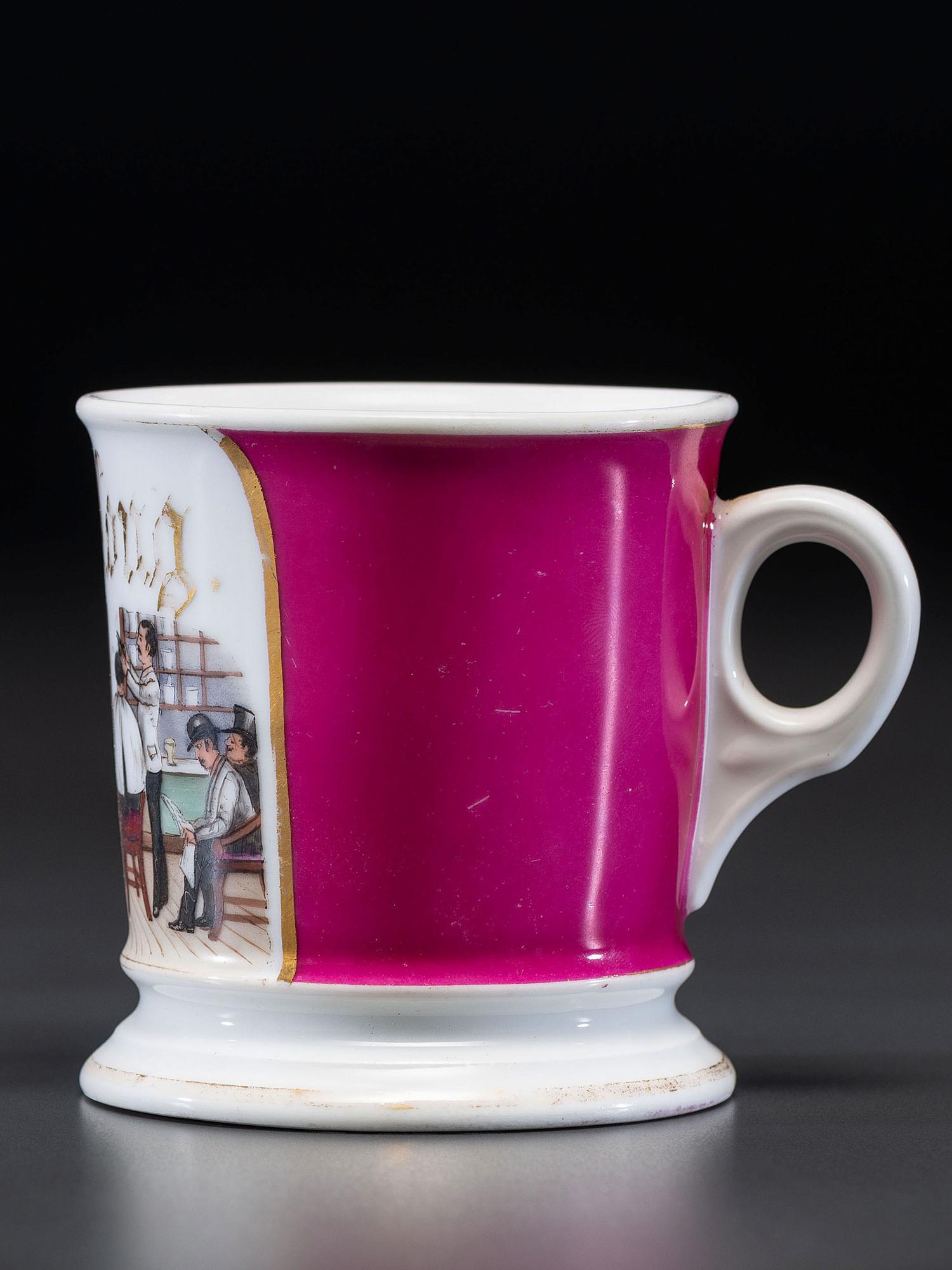 A Barber's Porcelain Occupational Shaving Mug