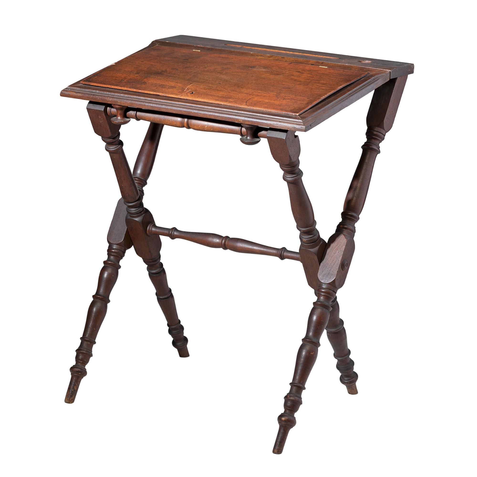 [Civil War] Folding desk table possibly used in the field during the Civil War.