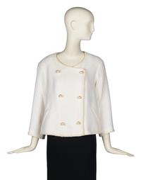Chanel Cream Jacket With Faux Pearls, Spring 2013