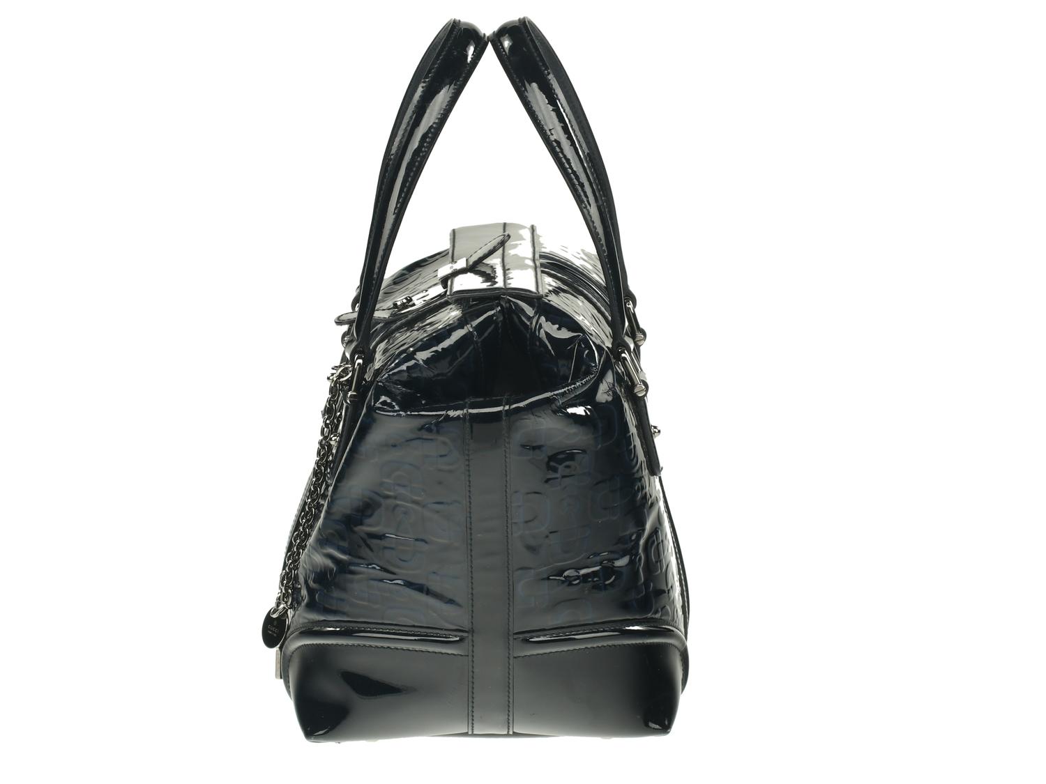 Gucci Patent Hosebit Tote
