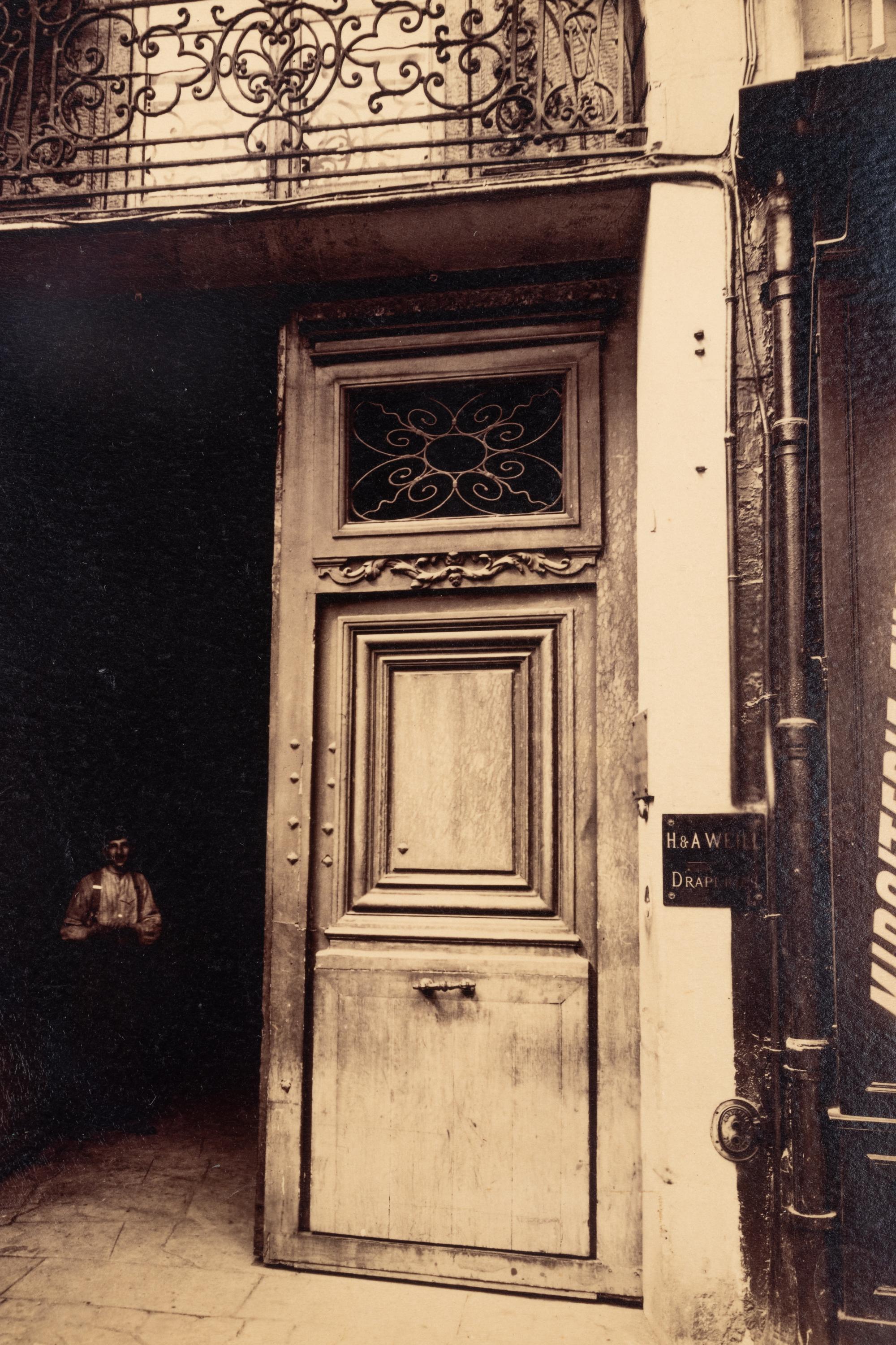 A pair of photographs ( Hôtel d'Allret, rue des Francs-Bourgeois 31 , 1911; Hôtel, places des Victoires 10 , 1913)
