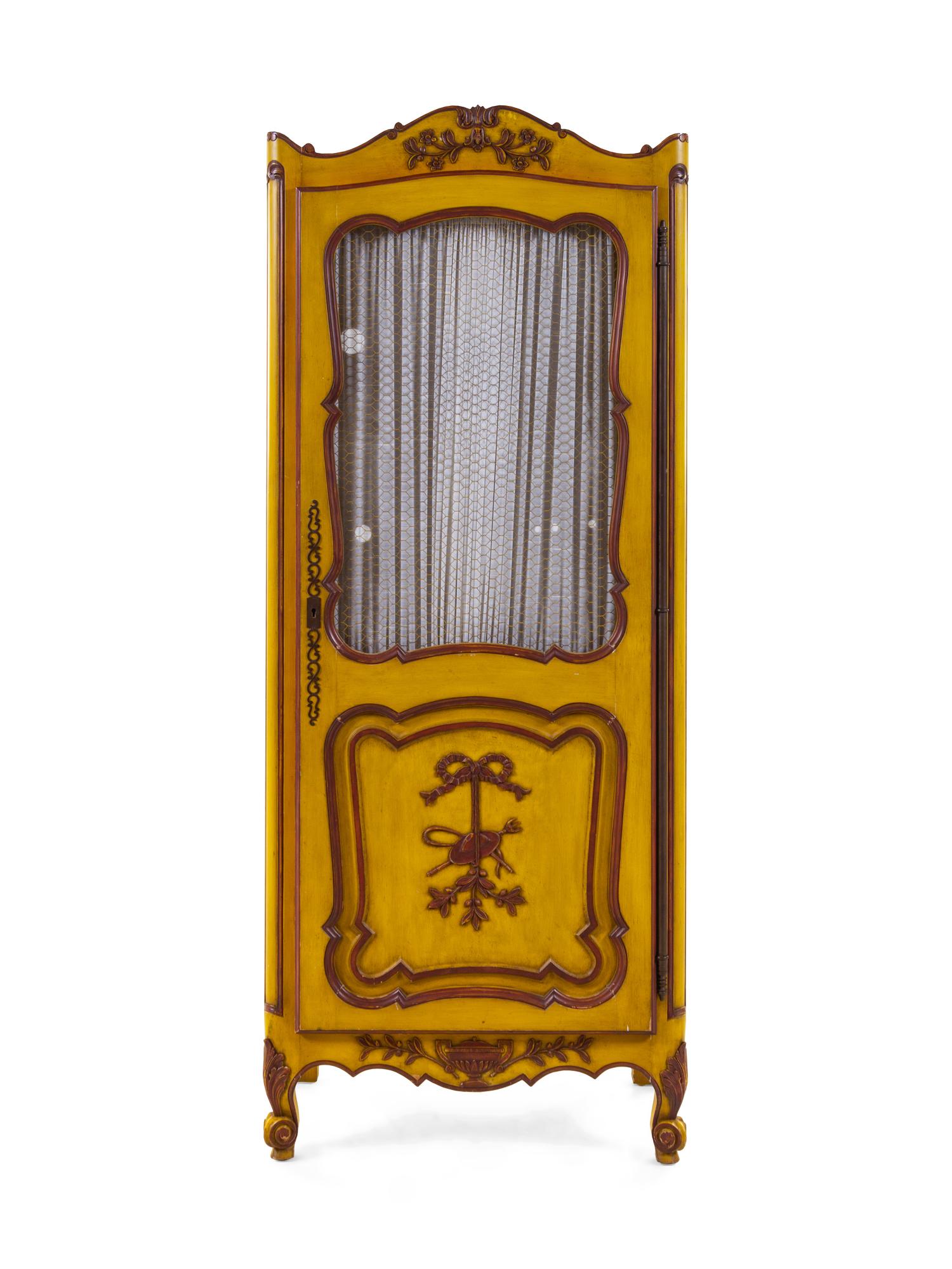 A Louis XV Style Painted Cabinet