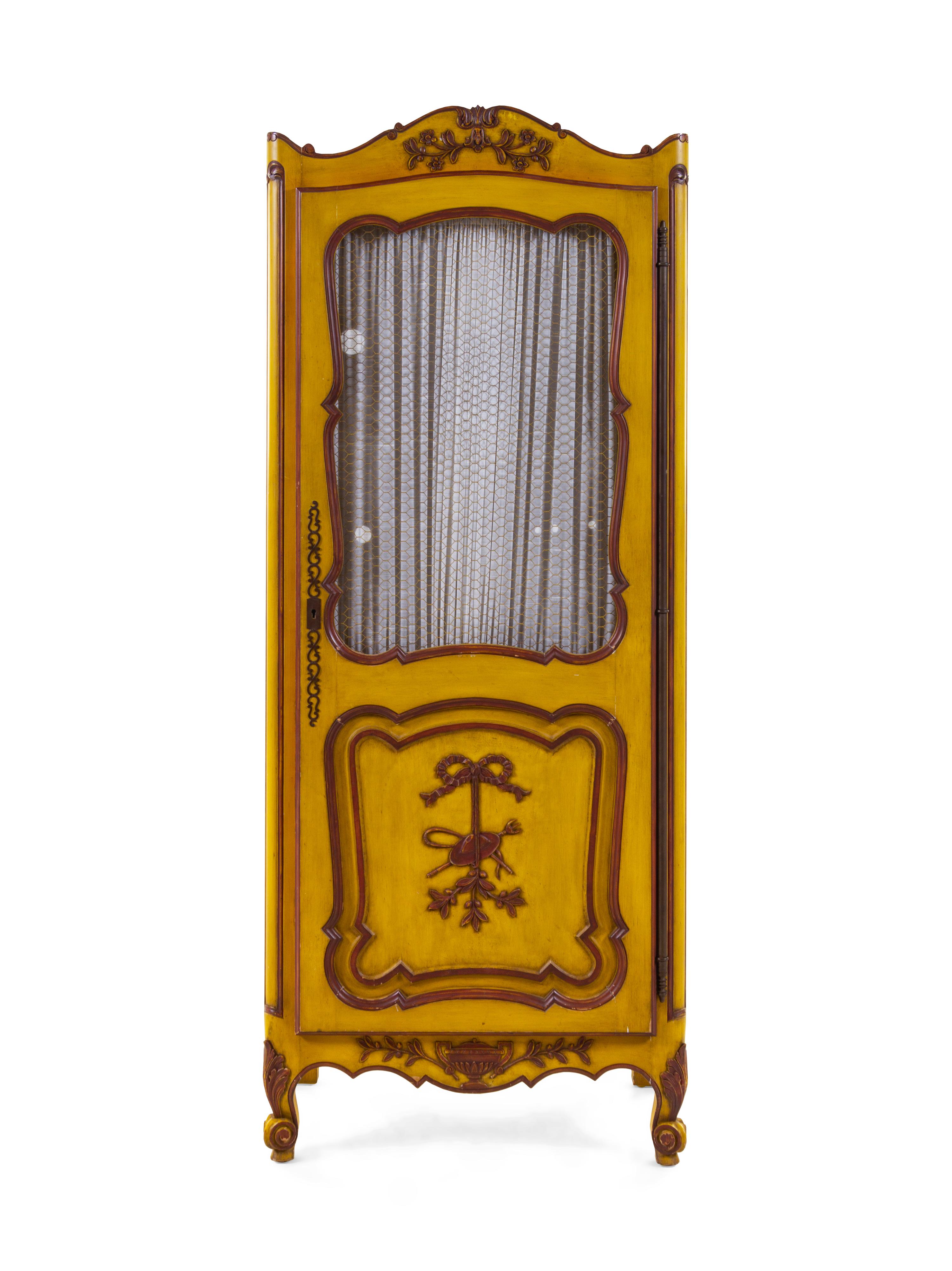 A Louis XV Style Painted Cabinet