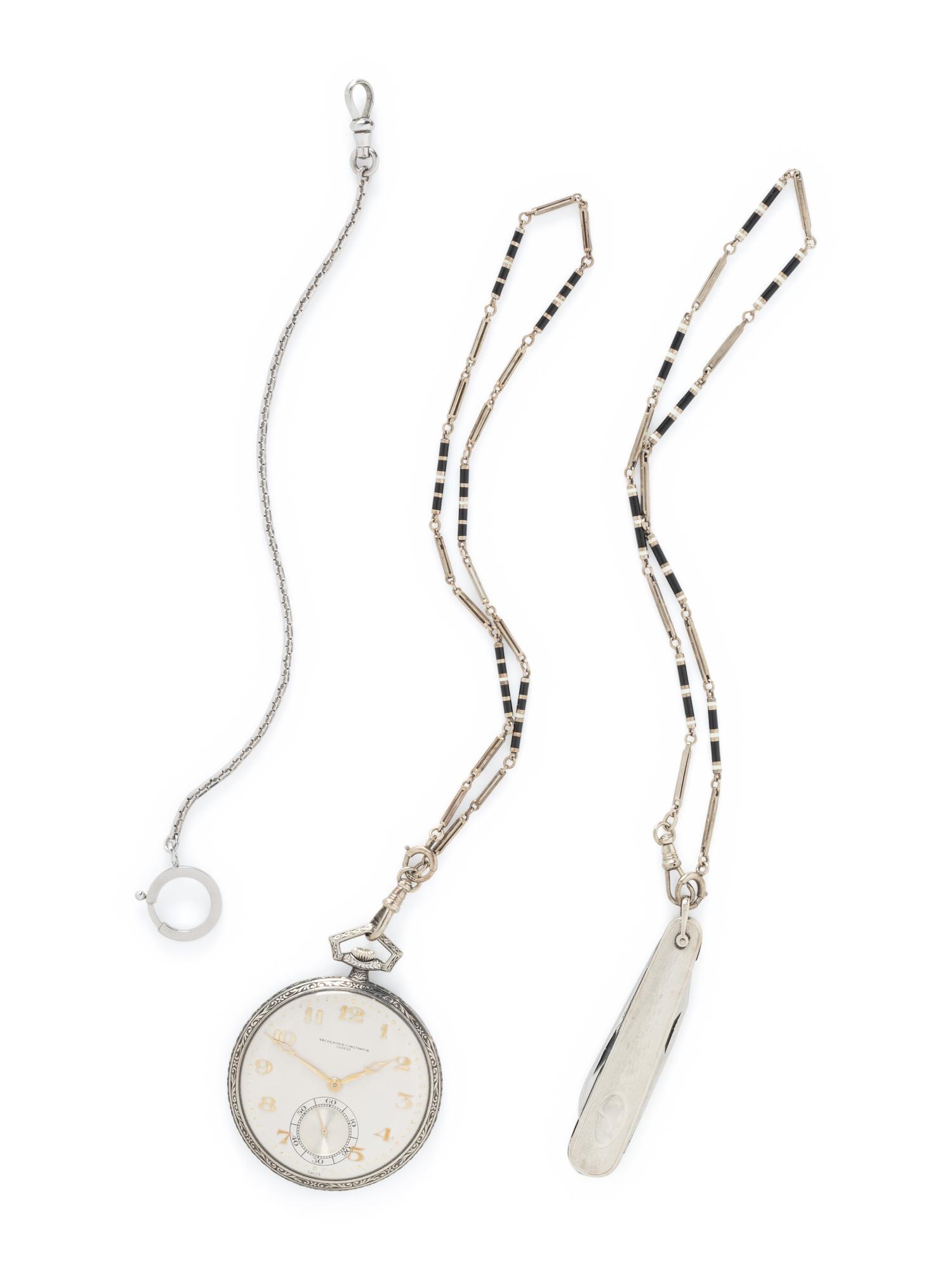 VACHERON & CONSTANTIN, 18K WHITE GOLD POCKET WATCH