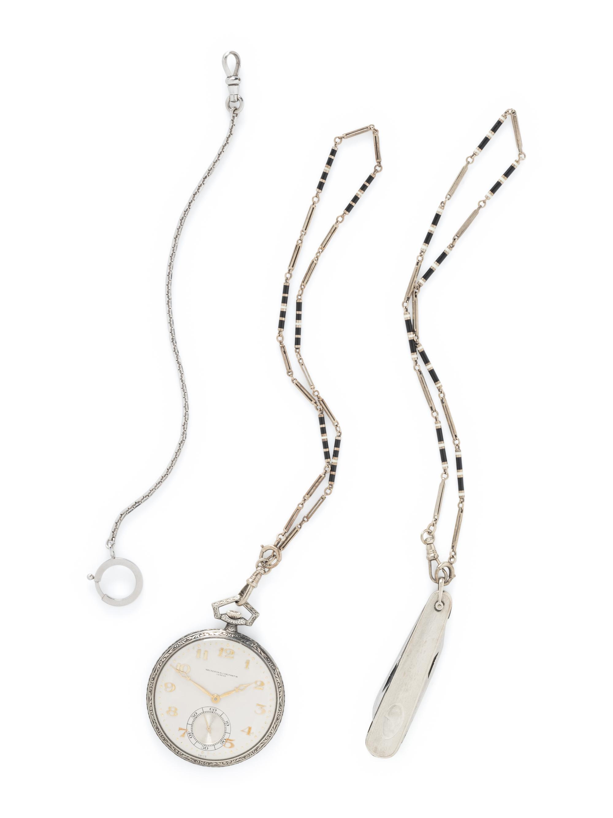 VACHERON & CONSTANTIN, 18K WHITE GOLD POCKET WATCH