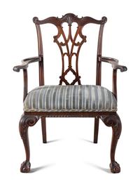 A George III Mahogany Armchair