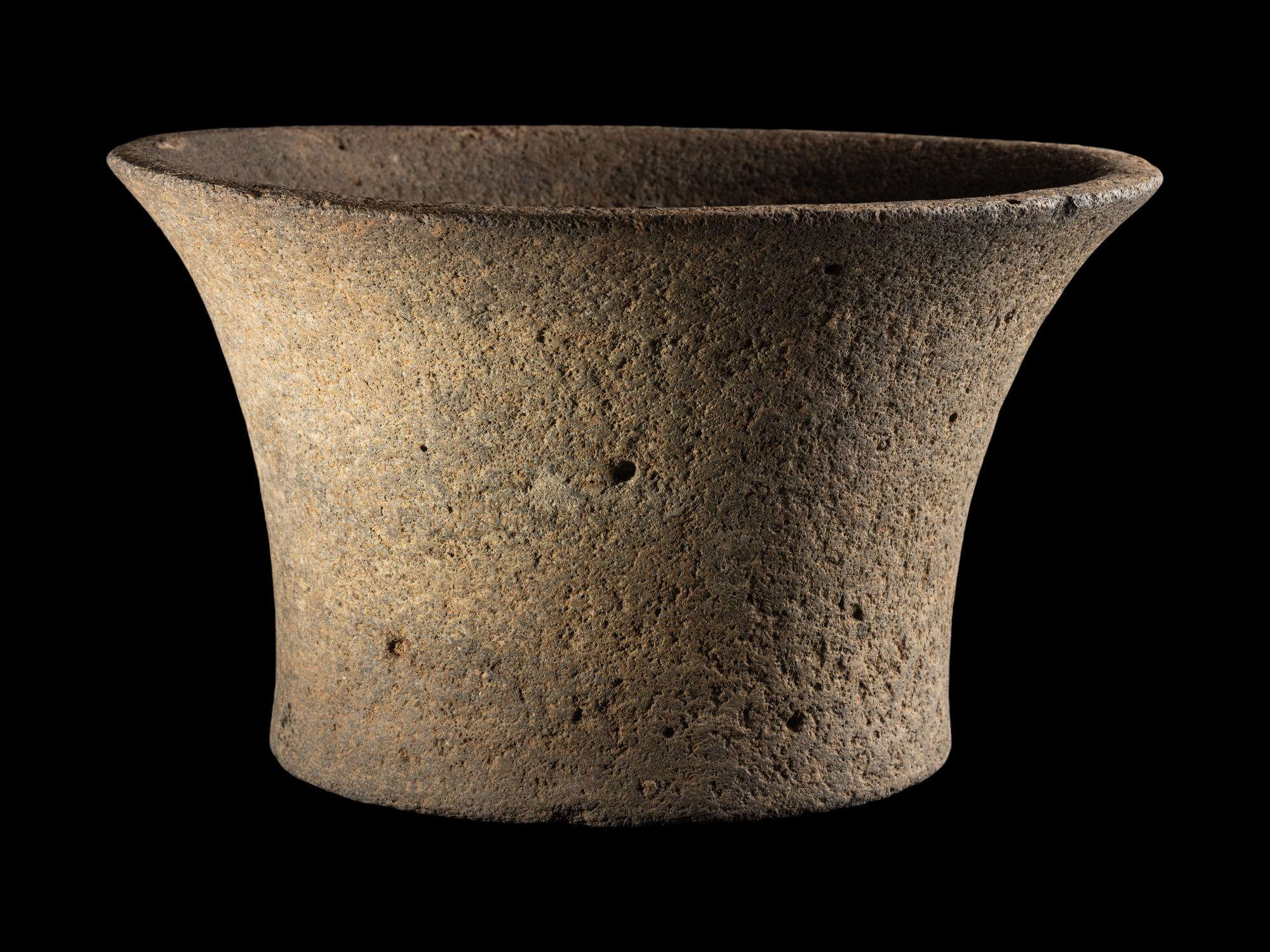 An Canaanite Basalt Bowl