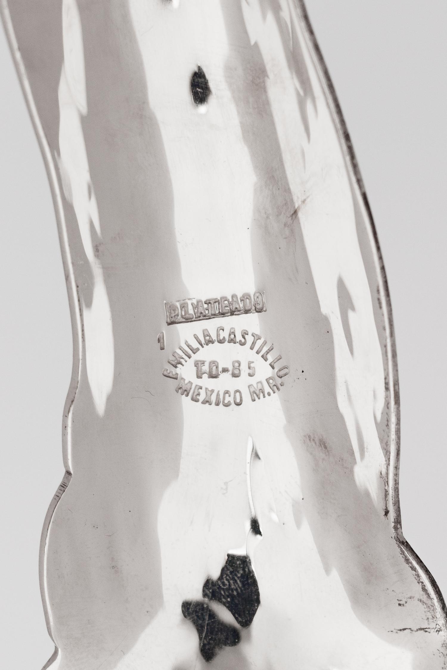 Two Emilia Castillo Silver-Plate Serving Articles