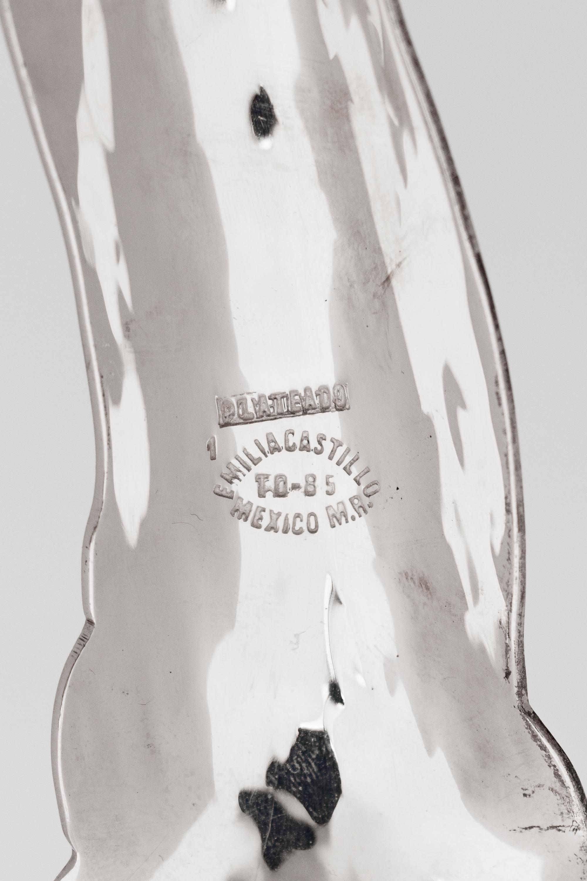 Two Emilia Castillo Silver-Plate Serving Articles