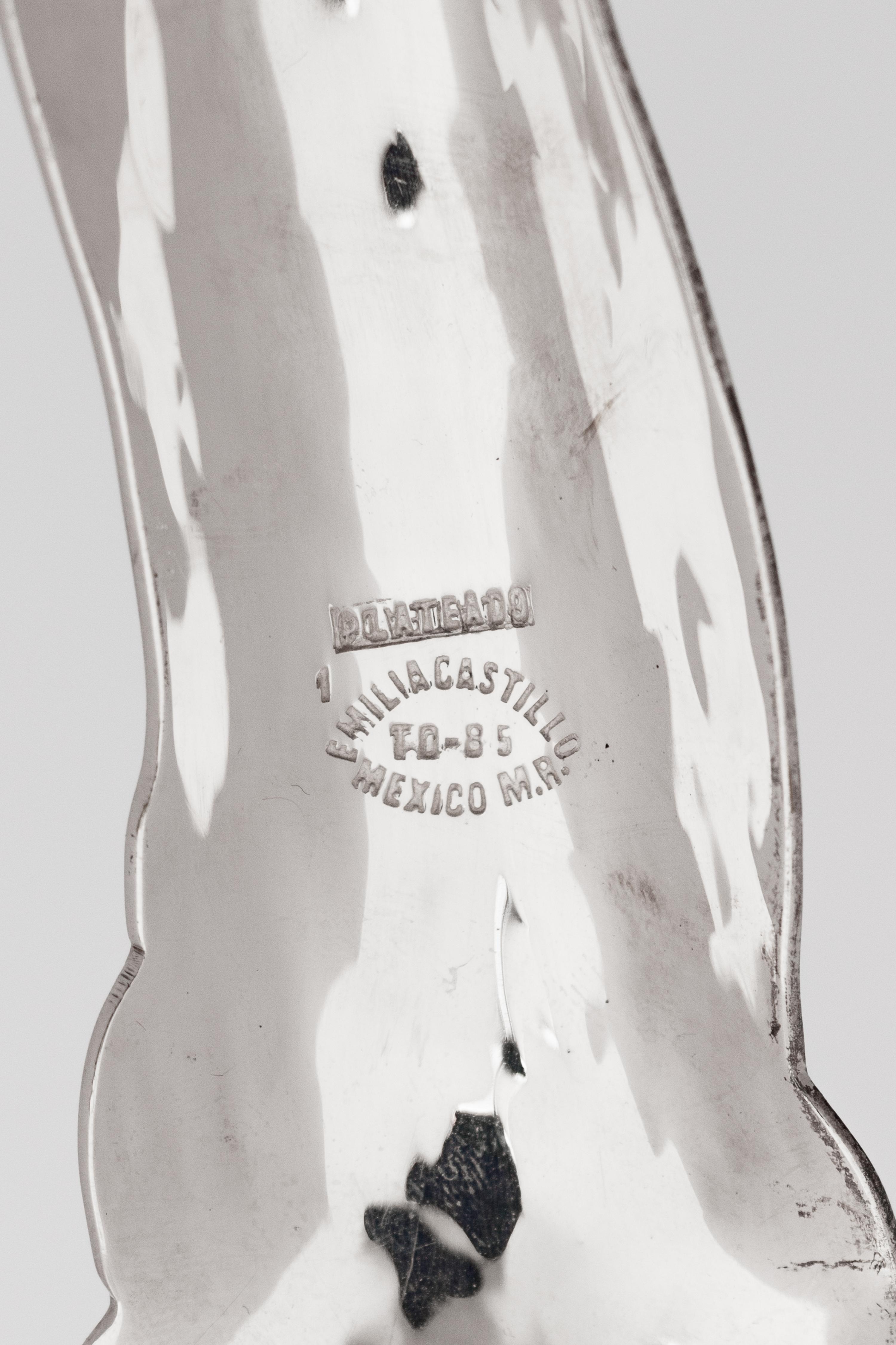 Two Emilia Castillo Silver-Plate Serving Articles