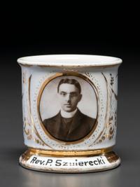 A Reverend's Photographic Transfer Porcelain Occupational Shaving Mug