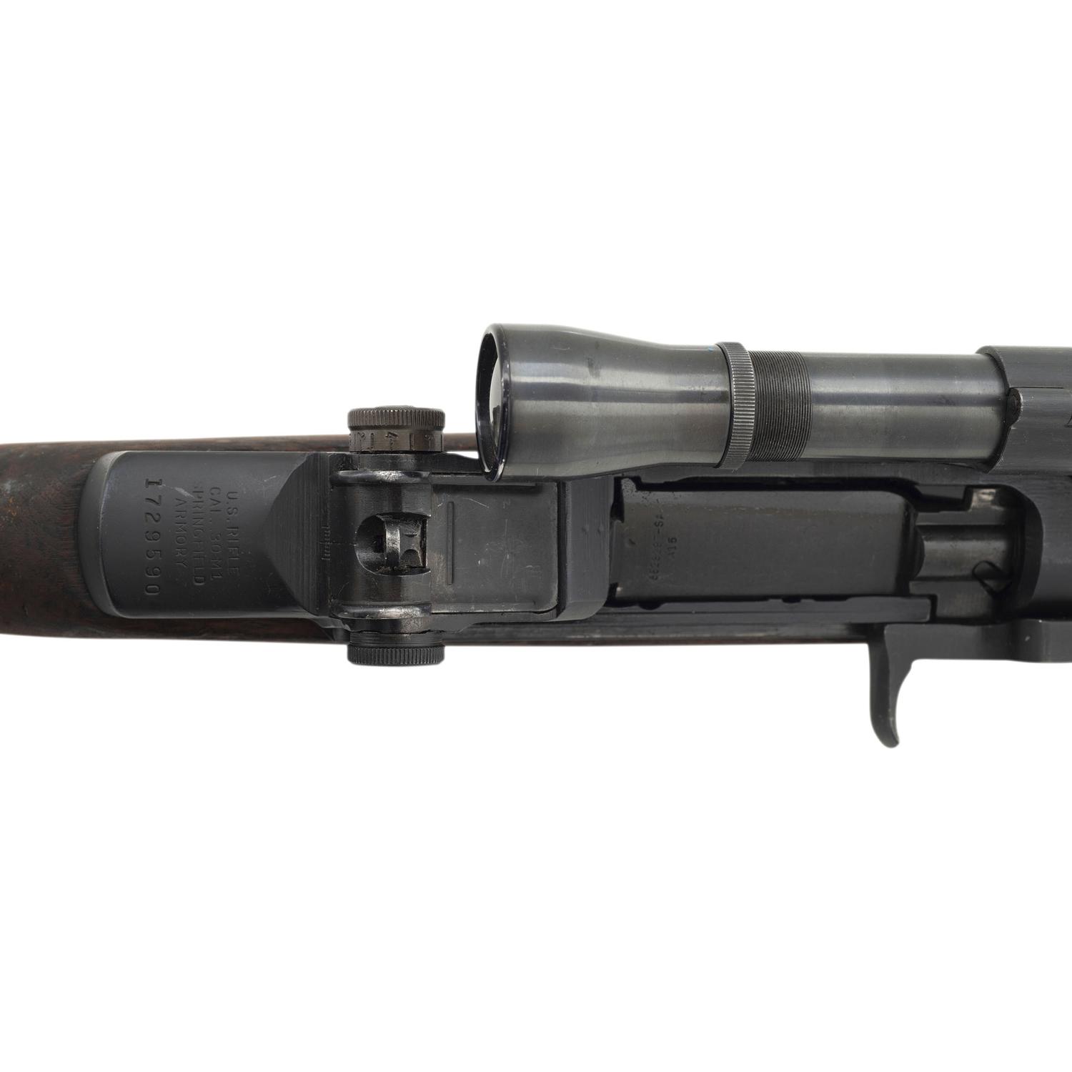 ** U.S. Springfield M1 Garand Rifle with M1-D Mounts, Lyman Alaskan Scope, and M2 Flash Hider