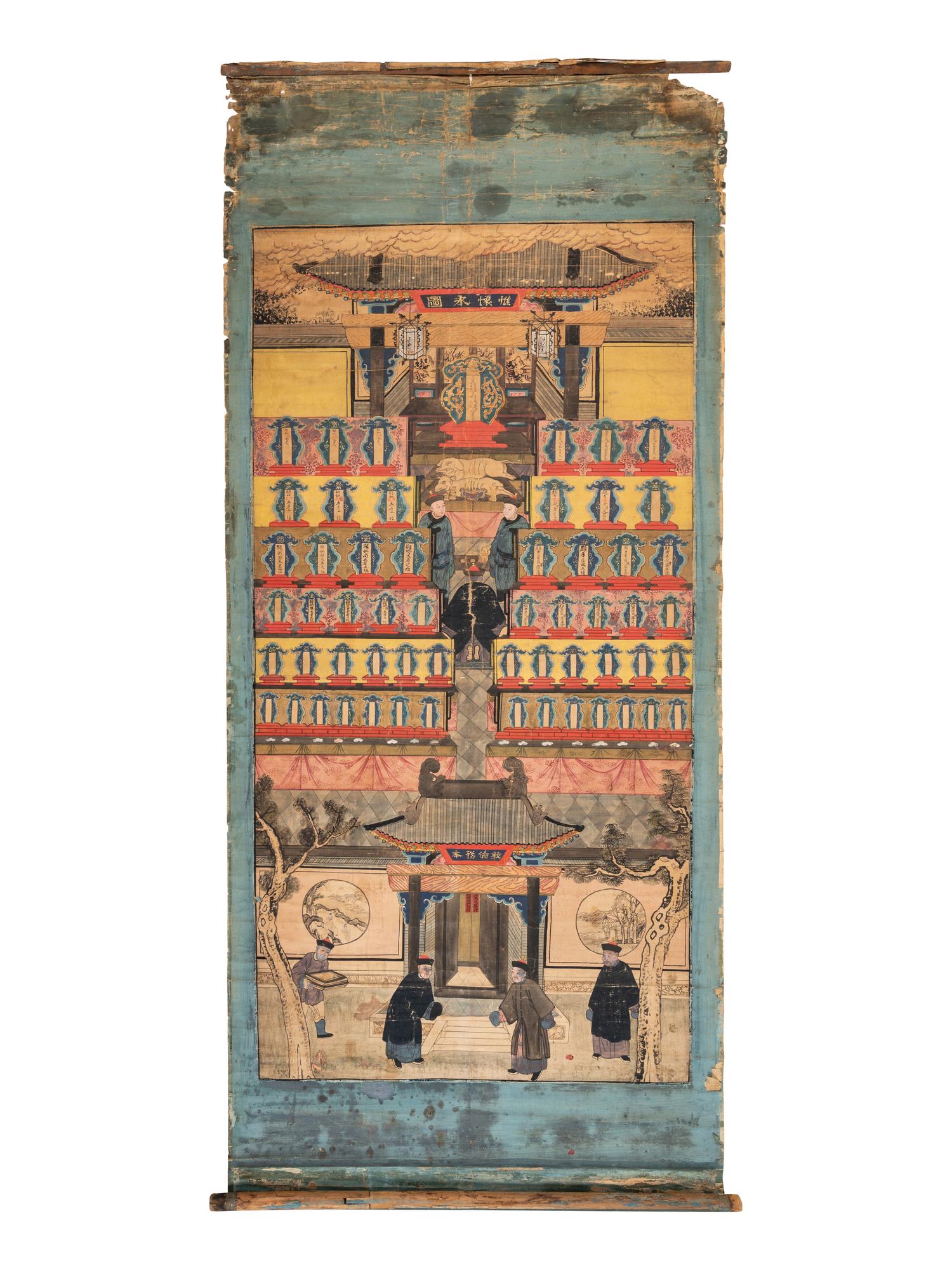 Three Chinese Ancestor Paintings