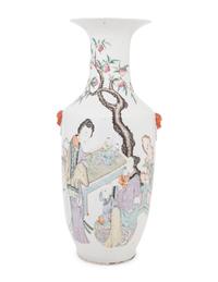 A Large Chinese Famille Rose Porcelain Vase