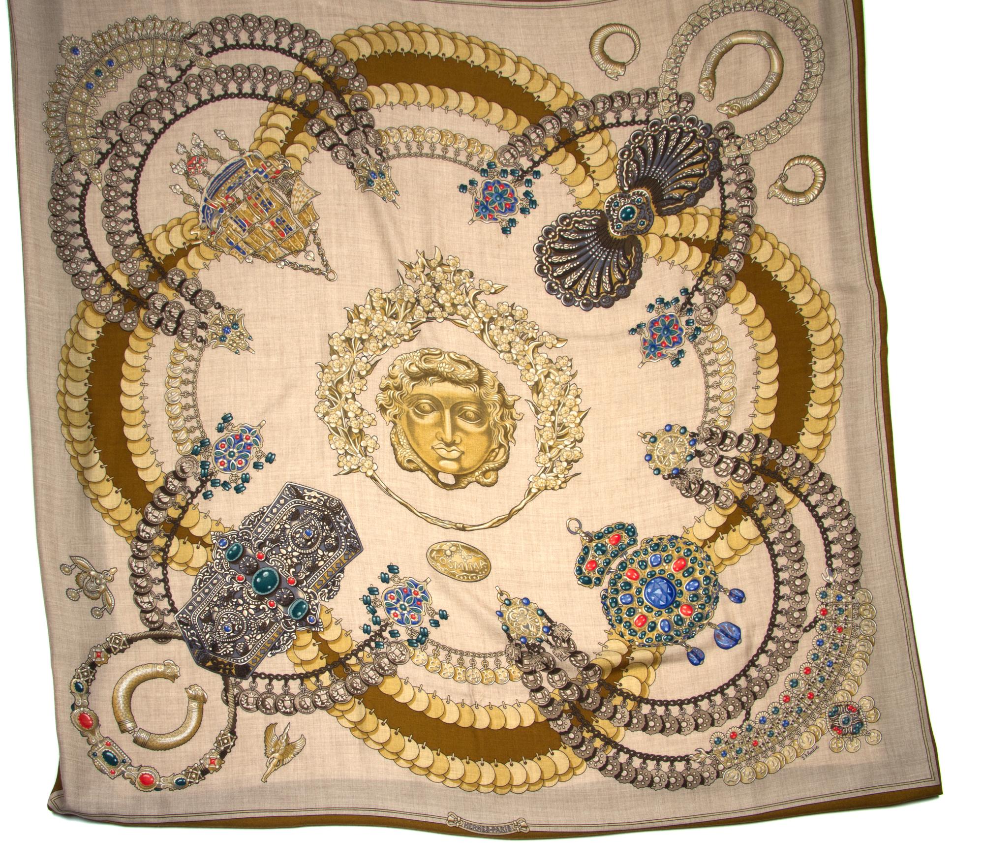 An Hermes 125cm Cashmere Shawl, 54" x 54".