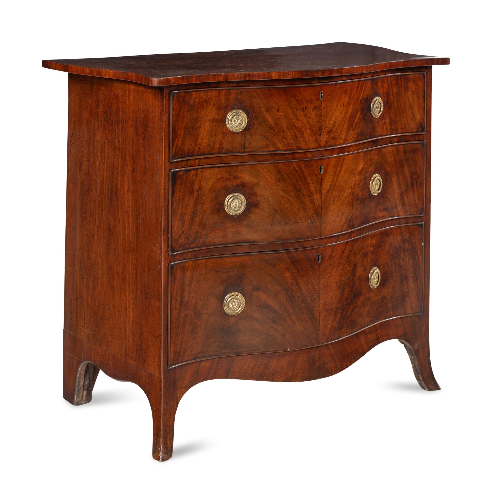 A Regency Style Mahogany Chest of Drawers