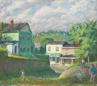 Francis Speight (American, 1896-1989) - Boys Playing Ball
