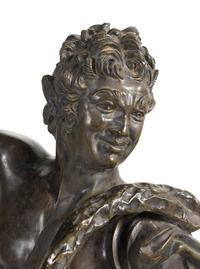 A Pair of Continental Patinated Bronze Furietti Centaurs