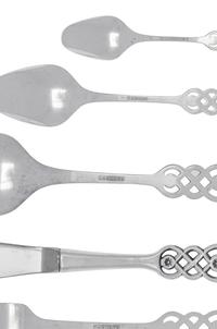 A Norwegian Silver Flatware Service